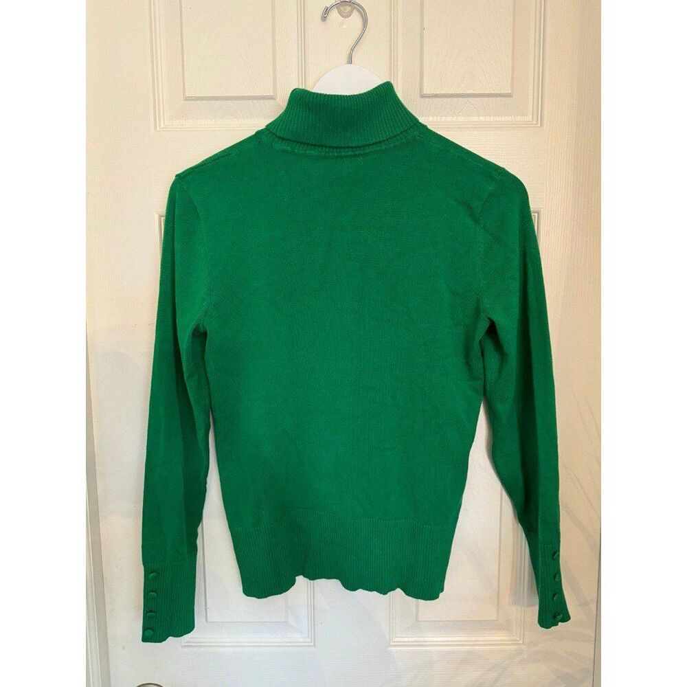 Green Cable & Gauge turtleneck (medium)